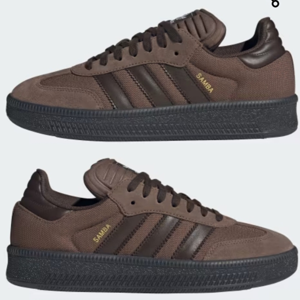 adidas Samba Low-Top Sneakers in Brown and Black